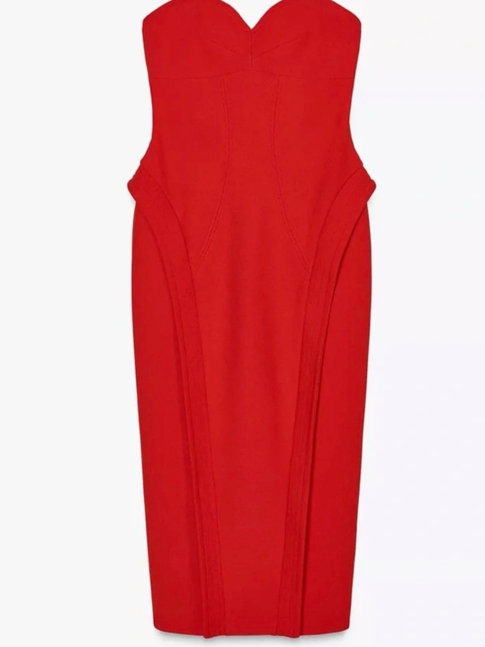 Zara - Strapless midi dress